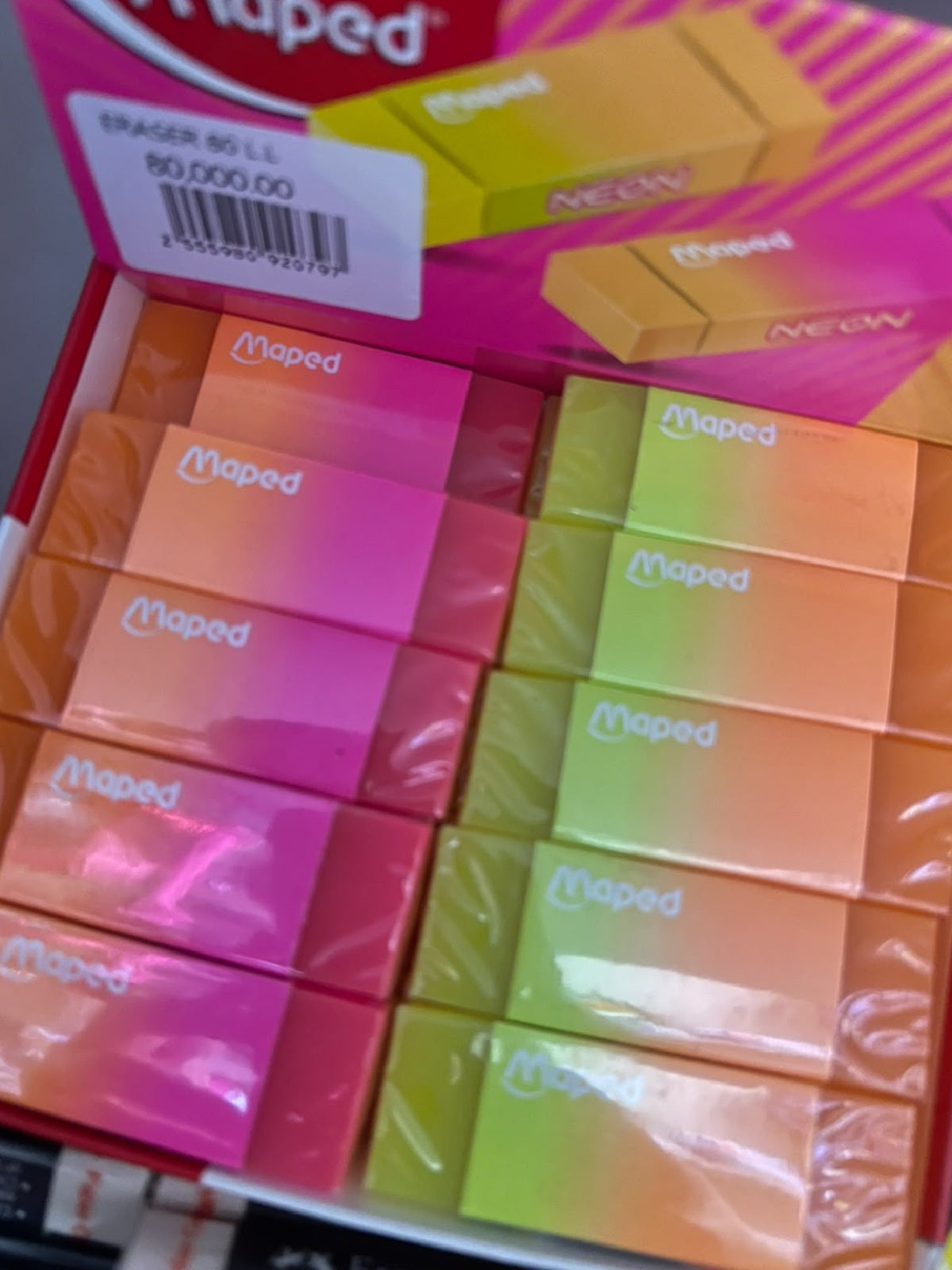 Maped Neon Eraser